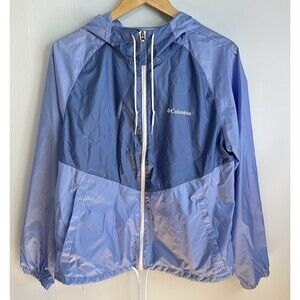 Columbia Jacket Women's siz Medium Purple May Valley Hooded lightweight Raincoat